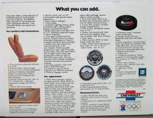 1976 Chevrolet Camaro Color Sales Brochure Original