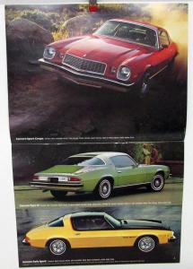 1976 Chevrolet Camaro Color Sales Brochure Original