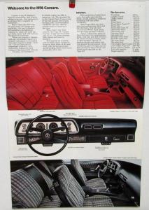 1976 Chevrolet Camaro Color Sales Brochure Original