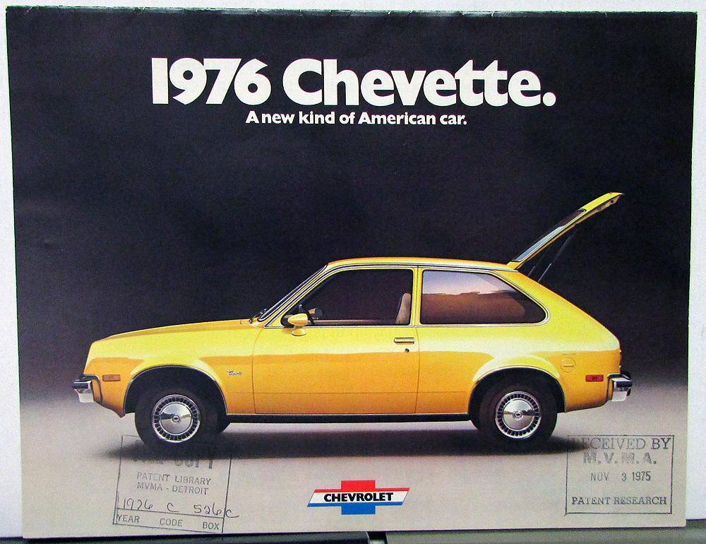 1976 Chevrolet Chevette Color Sales Brochure Original