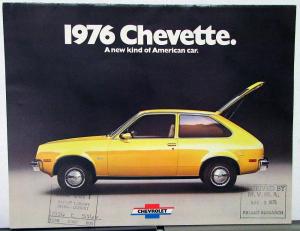 1976 Chevrolet Chevette Color Sales Brochure Original