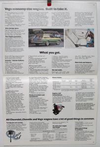 1976 Chevrolet Wagons Chevelle Vega Sportvan Suburban Blazer Sales Brochure