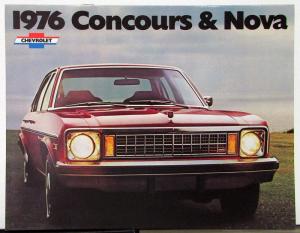 1976 Chevrolet Concours & Nova Color  Sales Brochure Original