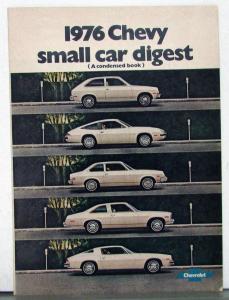 1976 Chevrolet Small Car Camara Nova Chevette Monza Concours Sales Brochure Orig