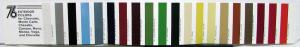 1976 Chevrolet Passenger Car Colors Paint Chips Sales Folder Original