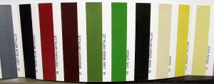 1976 Chevrolet Passenger Car Colors Paint Chips Sales Folder Original