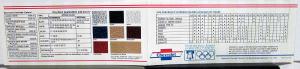 1976 Chevrolet Passenger Car Colors Paint Chips Sales Folder Original