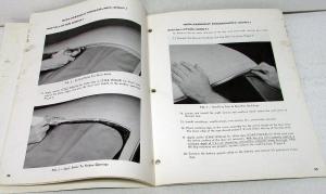 1967 Lincoln Mercury Dealer Service Shop Manual Vinyl Roof Repair Replacement
