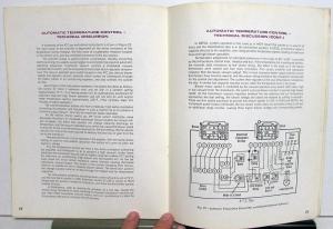 1970 Lincoln Continental Dealer Service Shop Manual Automatic Temp Control