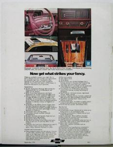 1977 Chevrolet Monza 2+2 Spyder Hatchback Coupe Sales Brochure Original