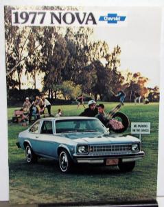 1977 Chevrolet Nova Passenger & Police Car Sales Brochure Original