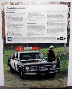 1977 Chevrolet Nova Passenger & Police Car Sales Brochure Original