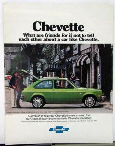 1977 Chevrolet Chevette Sales Brochure Original