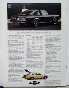 1977 Chevrolet Concours Sales Brochure Original