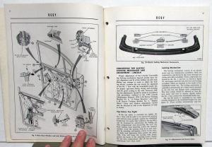 1957 Lincoln Dealer Service Shop Manual Supplement Repair Continental Mark II