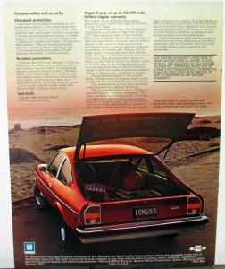 1977 Chevrolet Vega REVISED Sales Brochure Original
