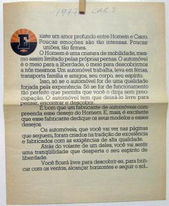 1977 Chevrolet Car Newspaper Supplement Portuguese Text Brazil Market Original