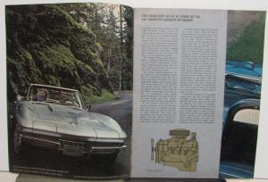 Chevrolet 1966 Corvette Sting Ray Sales Brochure Original