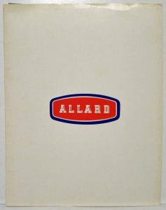 1982 Allard J2X Replica Sales Kit Portfolio - Canadian