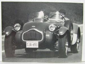 1982 Allard J2X Replica Sales Kit Portfolio - Canadian