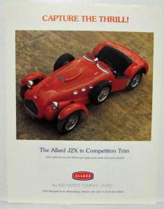 1982 Allard J2X Replica Sales Kit Portfolio - Canadian