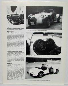 1982 Allard J2X Replica Sales Kit Portfolio - Canadian