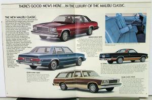 1978 Chevrolet  Malibu Classic Wagon & El Camino Color Sales Brochure Original