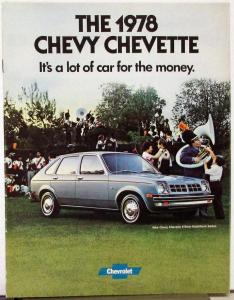 1978 Chevy Chevette Color Sales Brochure Revised Original
