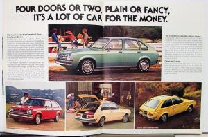 1978 Chevy Chevette Color Sales Brochure Revised Original
