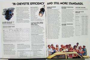 1978 Chevy Chevette Color Sales Brochure Revised Original