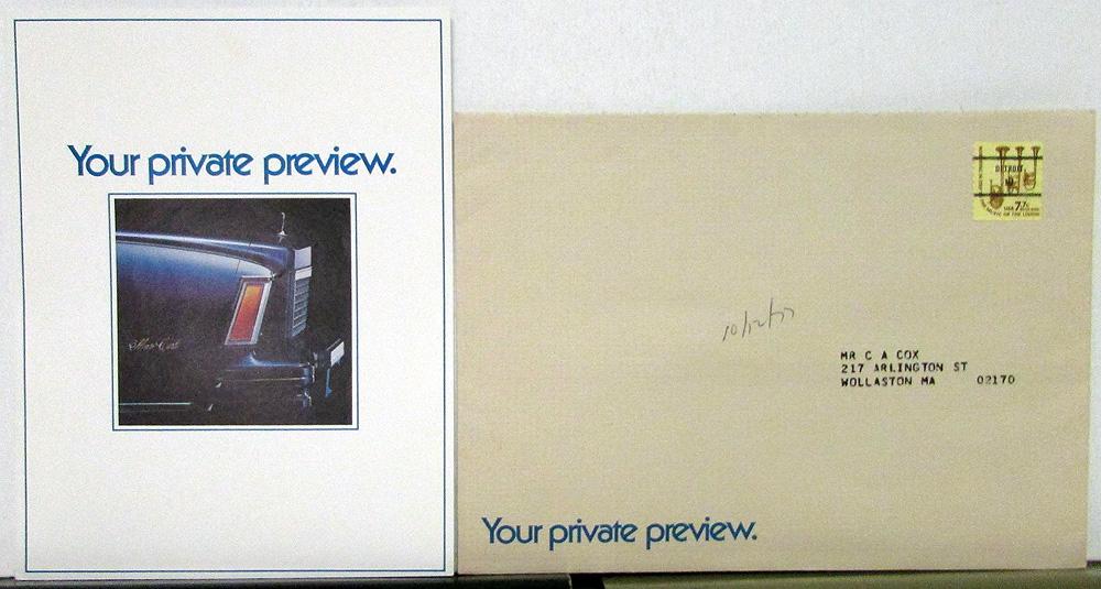 1978 Chevrolet Monte Carlo Preview Invite Sales Folder With Envelope Original