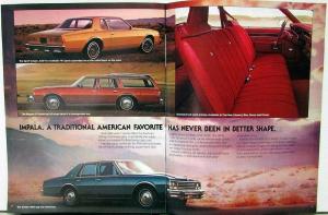 1978 Chevrolet Caprice Classic Impala Color Sales Brochure Original