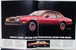 1978 Chevrolet Monza 2+2 S Hatchback Coupe Wagon Color Sales Brochure Original