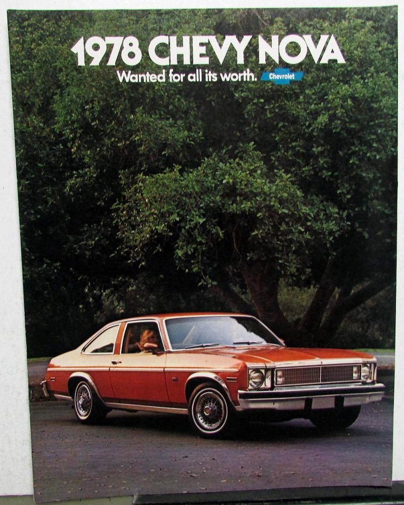1978 Chevrolet Nova Color Sales Brochure Original