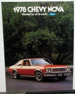 1978 Chevrolet Nova Color Sales Brochure Original