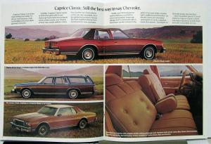 1978 Chevrolet Caprice Classic Impala Revised With White Border Sales Brochure