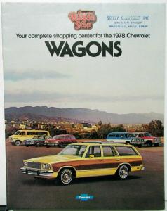 1978 Chevrolet Wagons Caprice Impala Malibu Suburban Blazer Van Sales Brochure