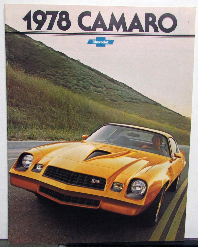 1978 Chevrolet Camaro Z28 Sport Rally Type LT Color Sales Brochure Original
