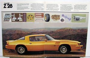 1978 Chevrolet Camaro Z28 Sport Rally Type LT Color Sales Brochure Original