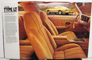 1978 Chevrolet Camaro Z28 Sport Rally Type LT Color Sales Brochure Original