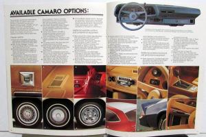 1978 Chevrolet Camaro Z28 Sport Rally Type LT Color Sales Brochure Original