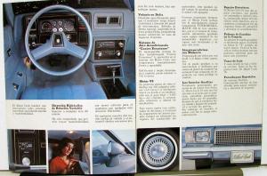1978 Chevrolet Monte Carlo Spanish Text Venezuelan Market Sale Brochure Original