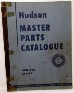 1948-49 Hudson Dealer Master Parts Book Catalog 480 490 Series Original