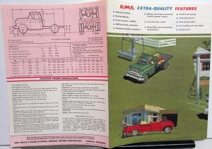 1958 GMC 250 & 250-8 Truck Pickup Panel Stake Sales Brochure Folder Original