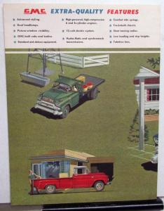 1958 GMC 250 & 250-8 Truck Pickup Panel Stake Sales Brochure Folder Original