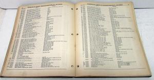 1927-50 Hudson Dealer Numerical Parts Interchangeability Record Book Original