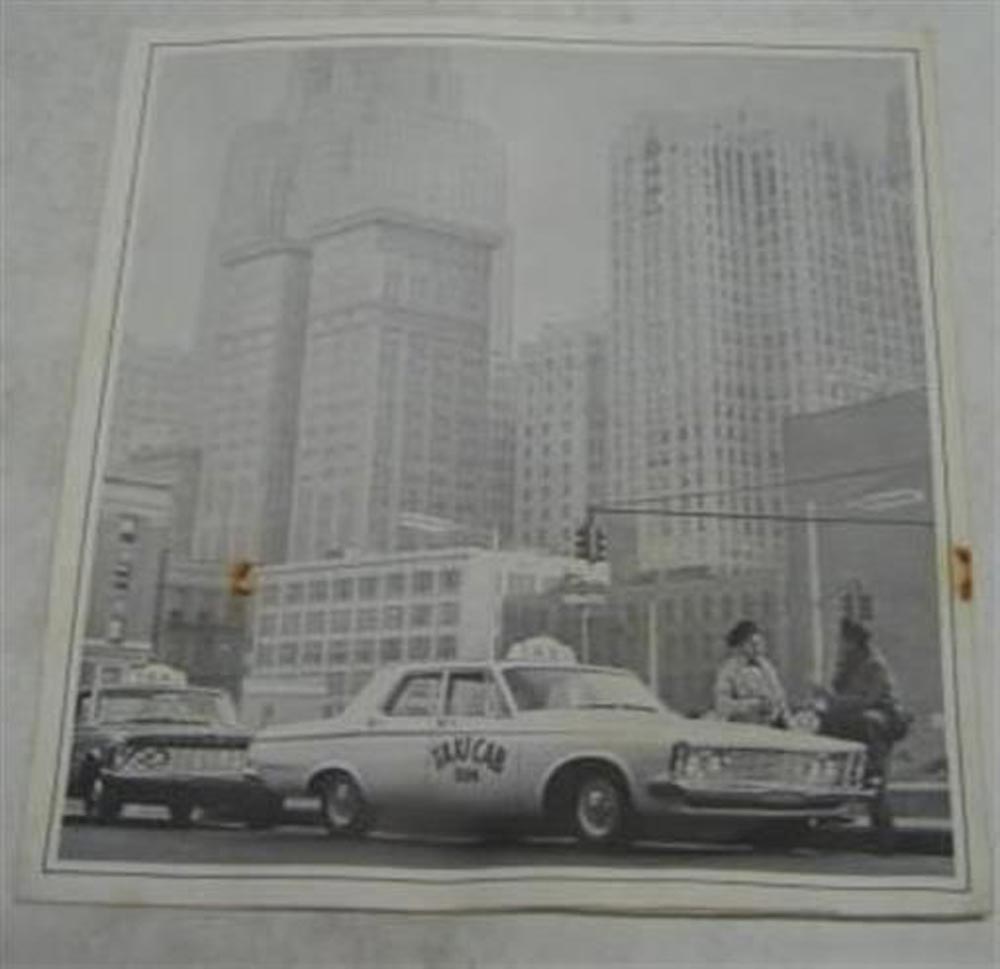 Plymouth 1963 Taxi Cab Sales Brochure