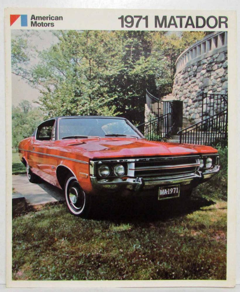 1971 American Motors Matador Sales Folder - Canadian