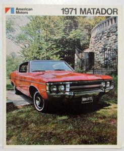 1971 American Motors Matador Sales Folder - Canadian