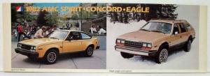 1982 AMC Spirit Concord Eagle Sales Folder Poster - Canadian